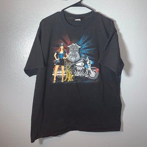 Harley Davidson Motorcycle Eagle Teal Tee